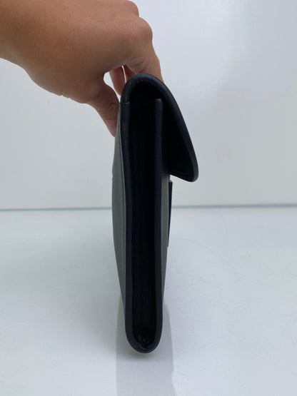 Hermes Black Jige 29 Swift Leather Clutch