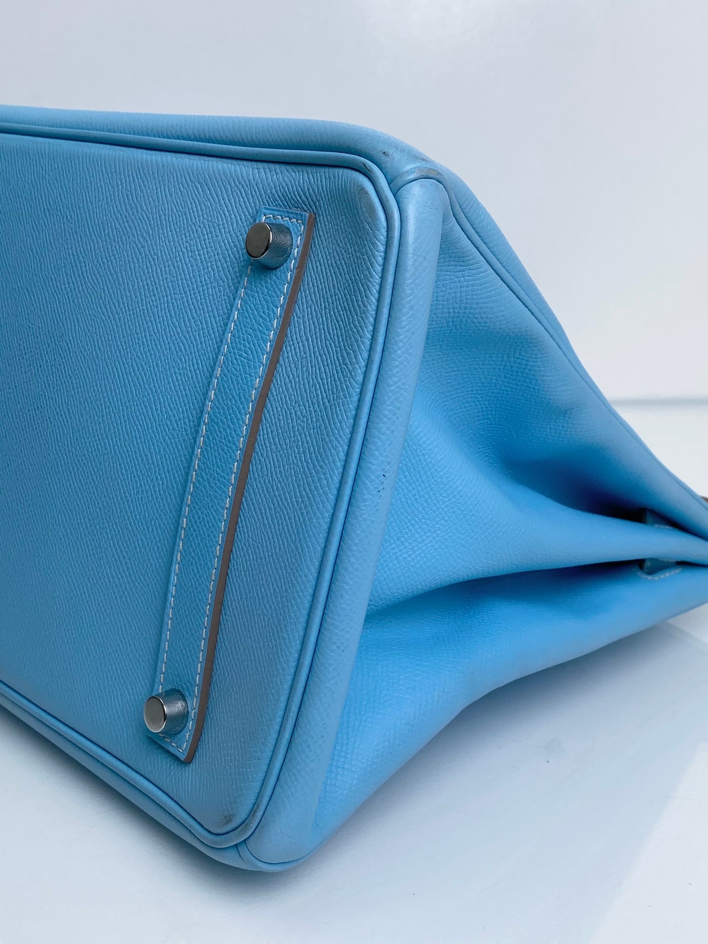 Hermes Birkin 35 Bleu Celeste / Mykonos Candy Epsom PHW #B