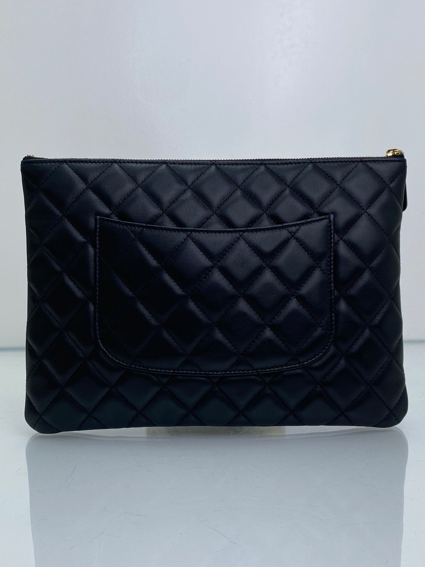 Chanel Black Egyptian Amulet All About Chains O Case Clutch TTHW
