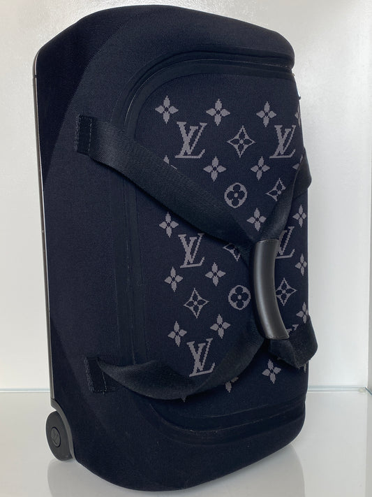 Louis Vuitton Eclipse Black Knit Monogram Soft Duffle 55