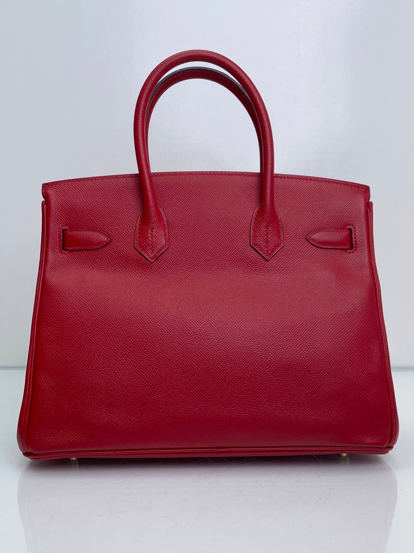 Hermes Birkin 30 Rouge Casaque Epsom GHW #A