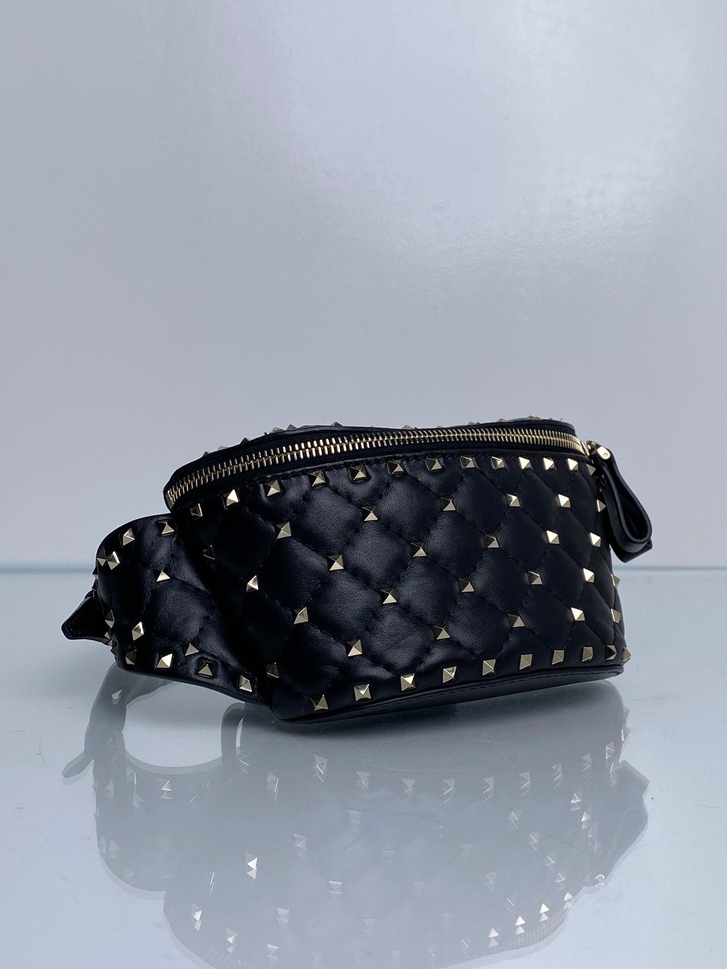 Valentino Black Studded Bum Bag