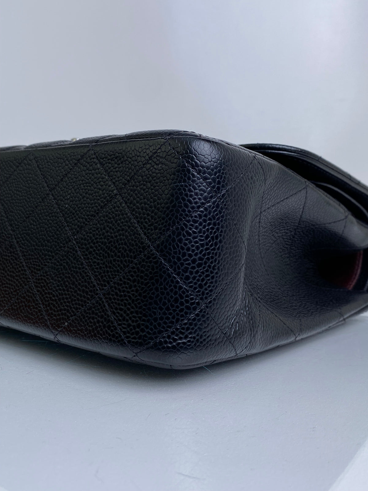 Chanel Black Caviar Classic Jumbo Double Flap Bag SHW #19