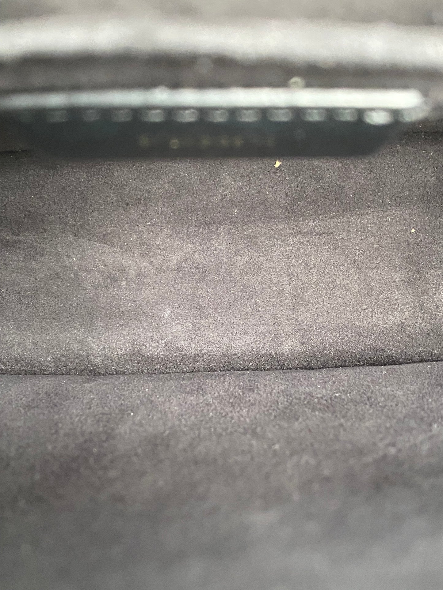 Fendi Black Khan Scalloped Medium Bag GHW