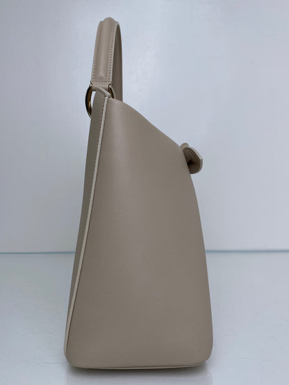 Dior Beige Leather Top Handle Cigale Bag GHW
