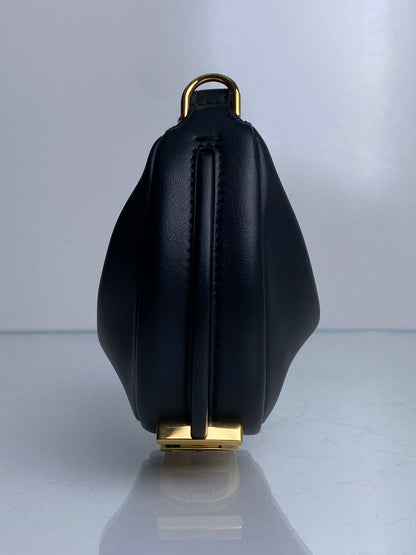 Fendi Black Nano Fendigraphy Bag / Charm GHW