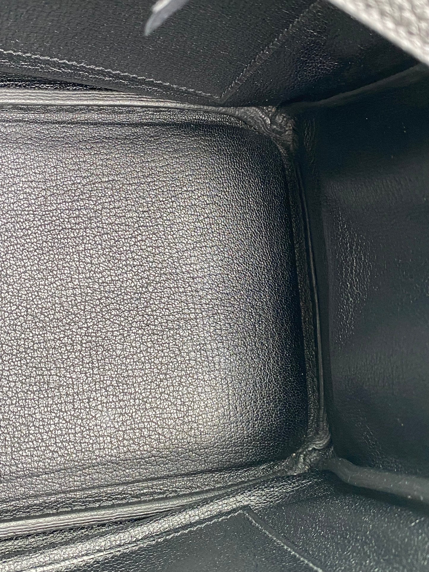 Hermes Birkin 25 Noir Togo PHW #A