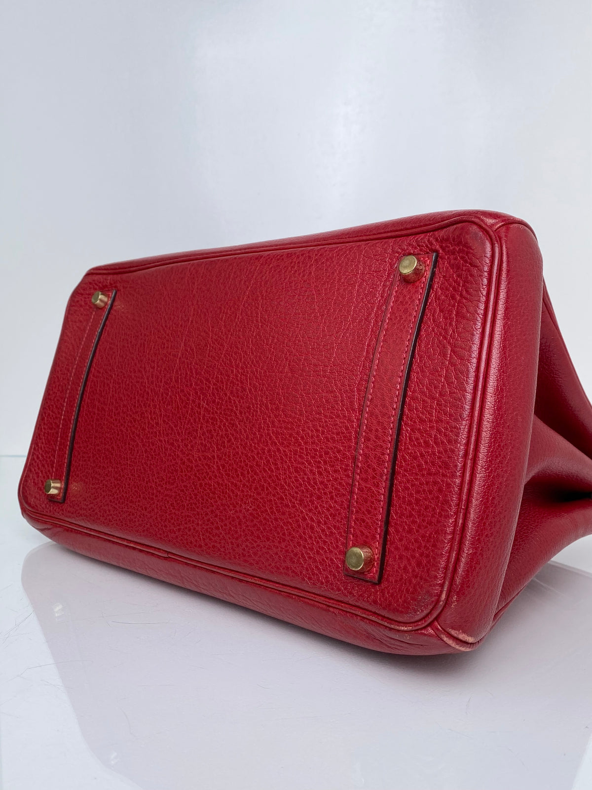 Hermes Birkin 35 Rouge Togo GHW #I