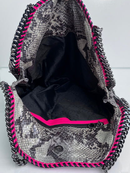 Stella McCartney Faux Python & Pink Trim Tall Fallabella Bag SHW
