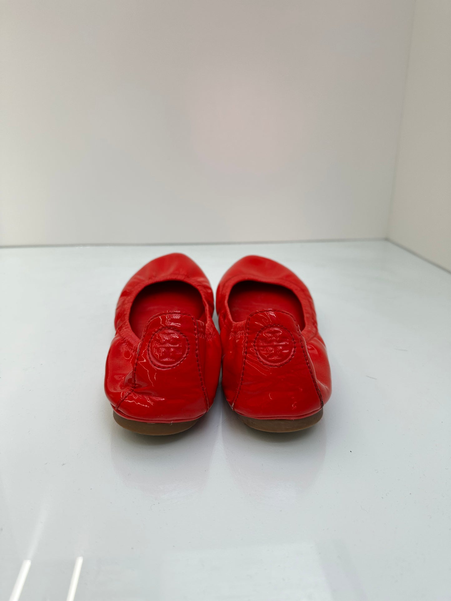 Tory Burch Red Patent Flats