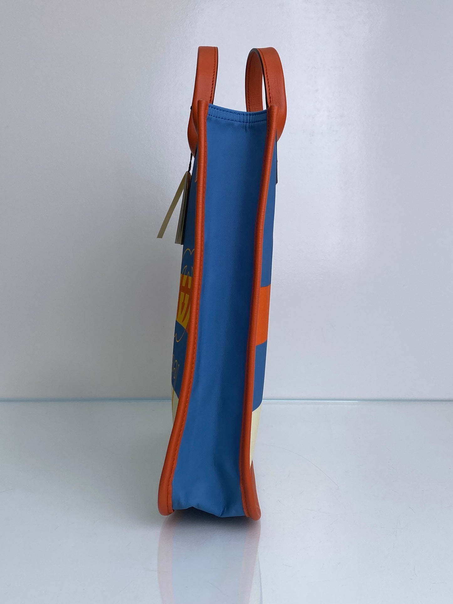 Gucci Blue, Orange, & Cream Tote Bag