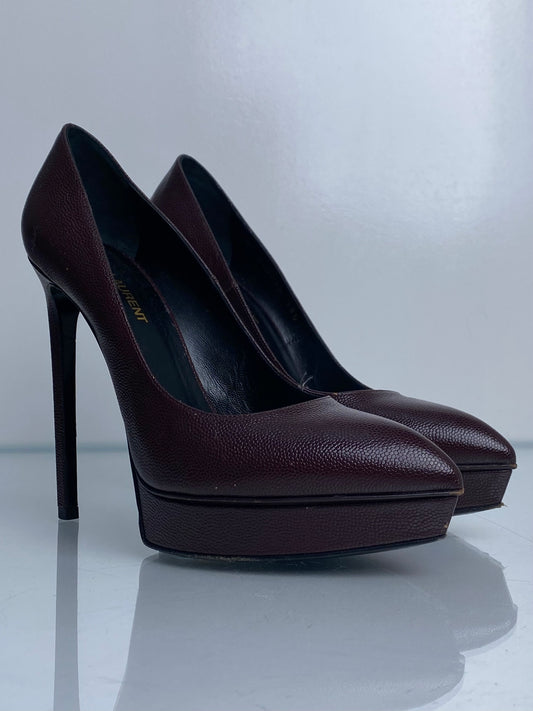 Saint Laurent Burgundy Pumps, 38.5
