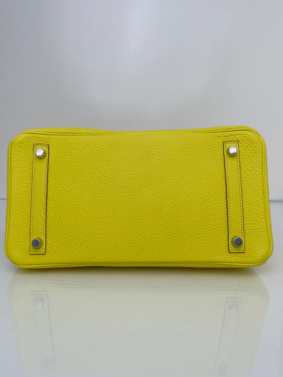 Hermes Birkin 30 Lime Clemence PHW #U
