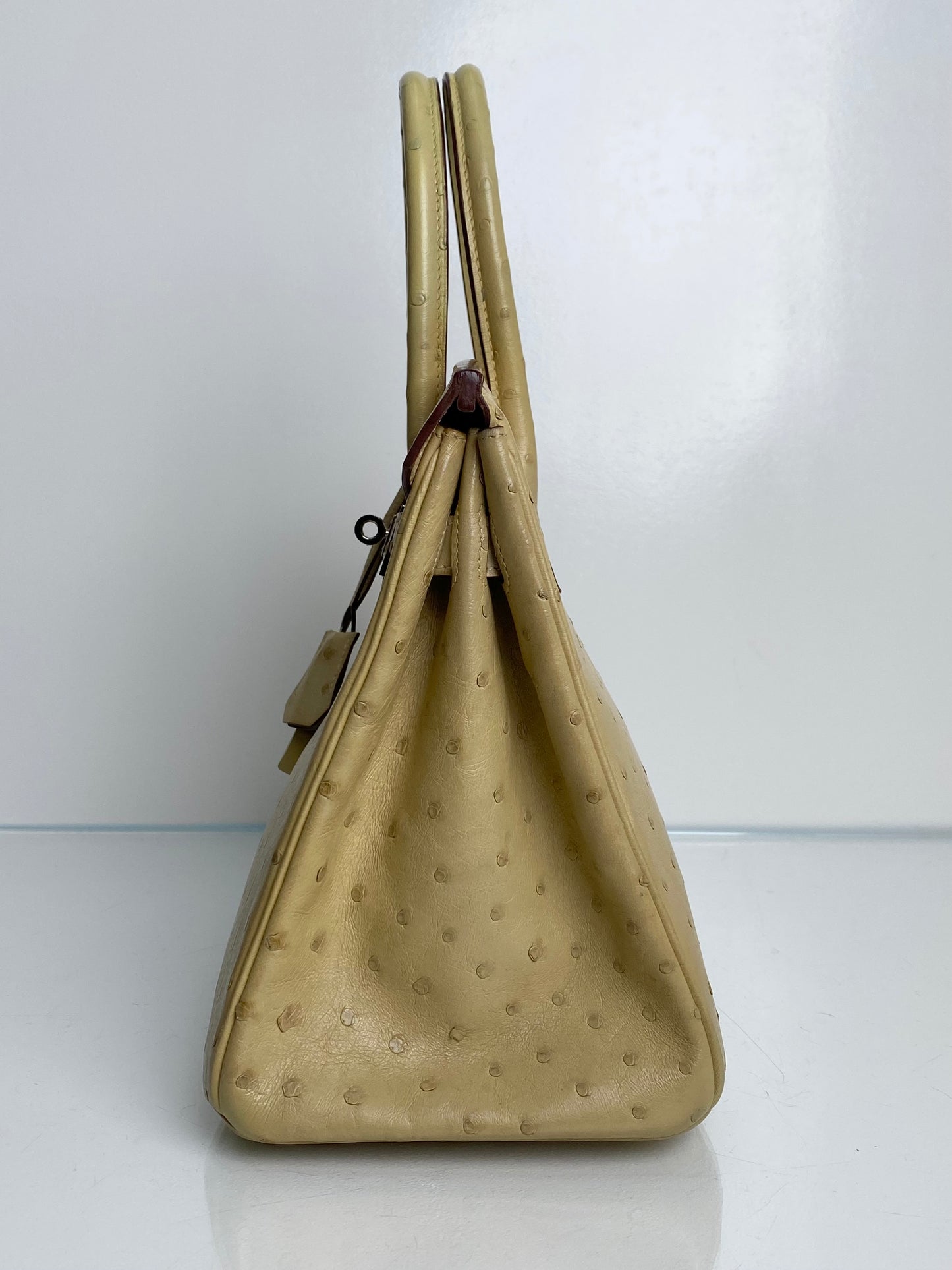 Hermes Birkin 30 Ostrich Parchemin PHW #O