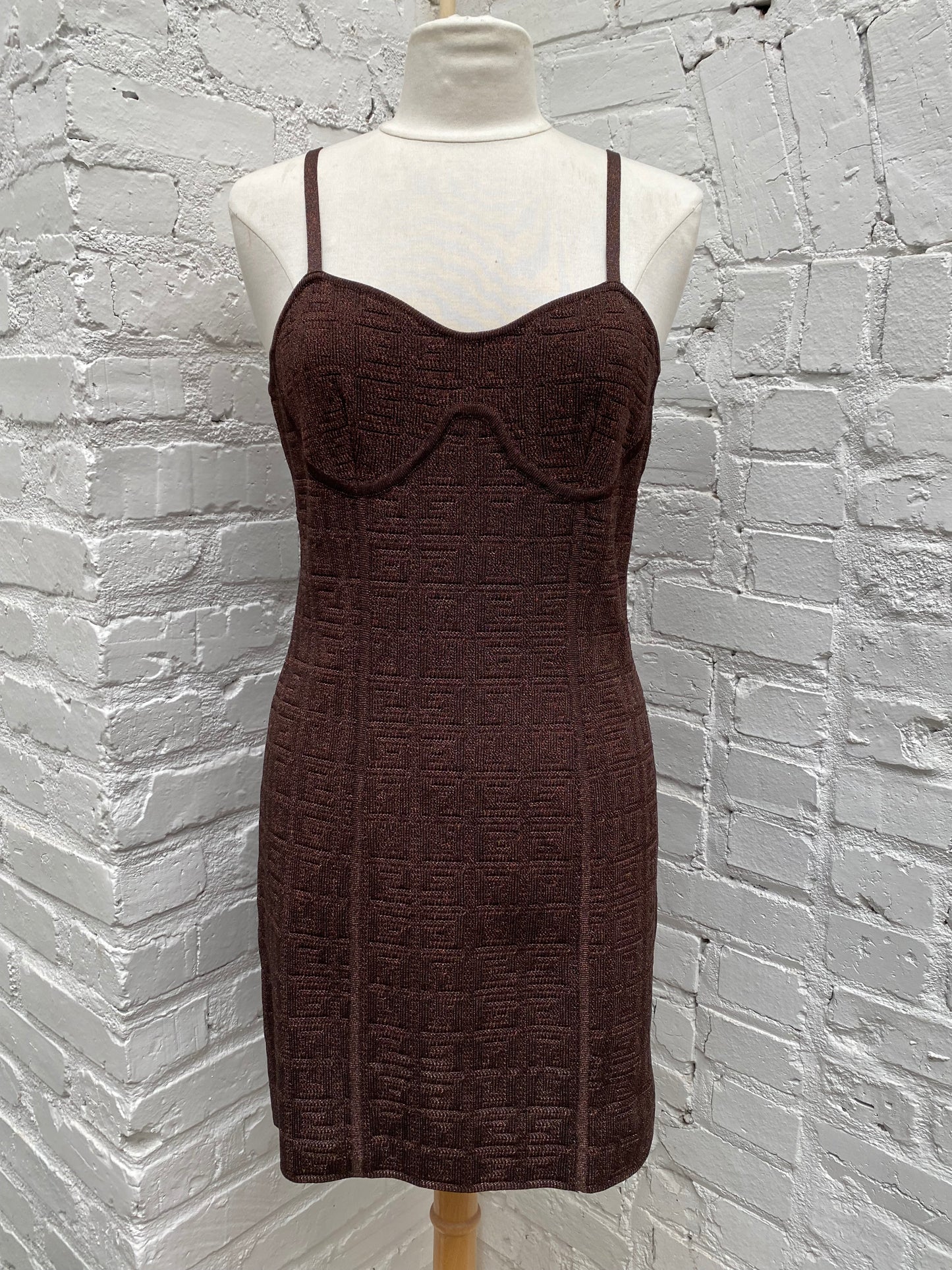 Givenchy Brown Metallic Dress, L