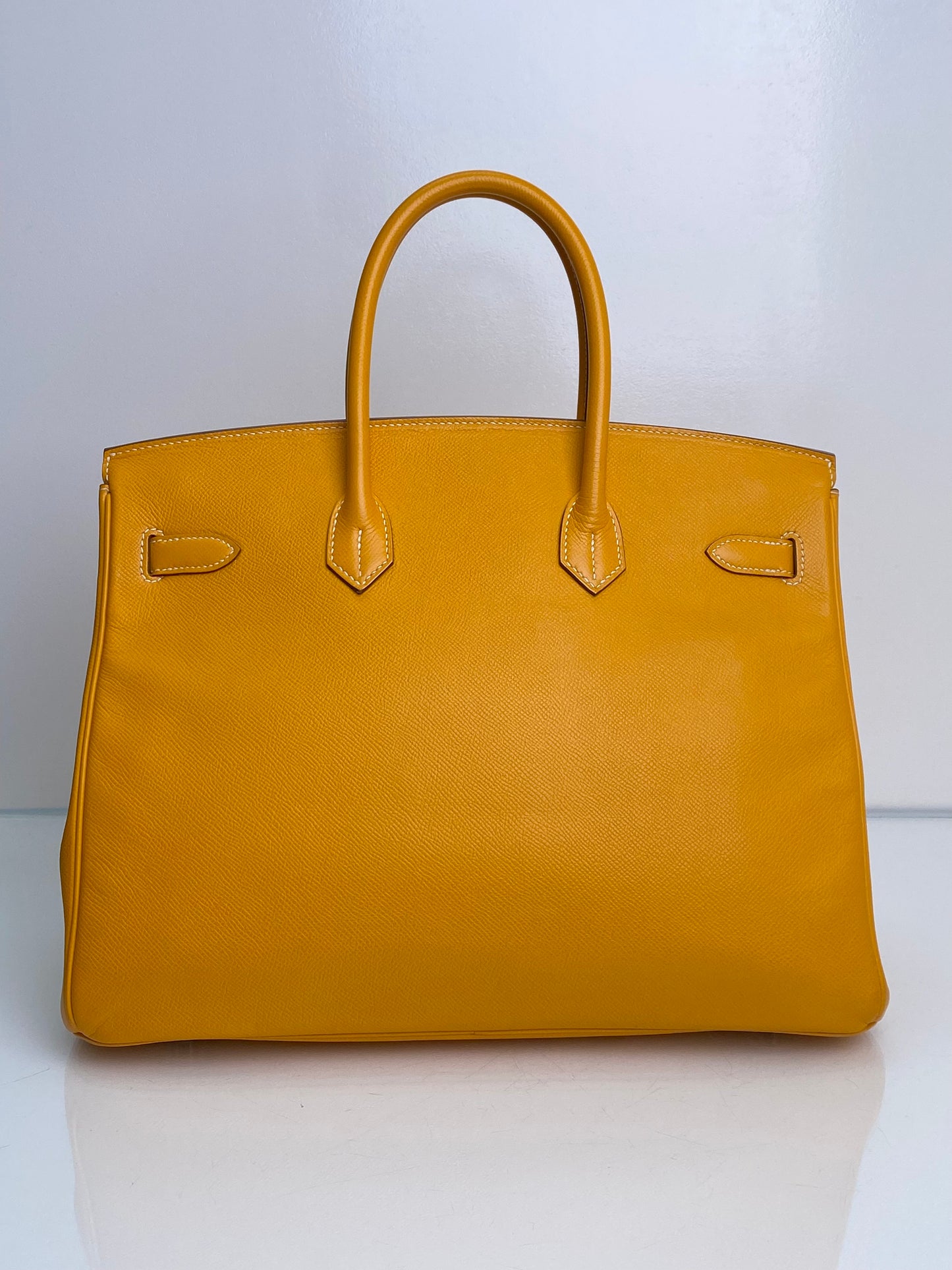Hermes Birkin 35 Jaune Epsom GHW #P Square