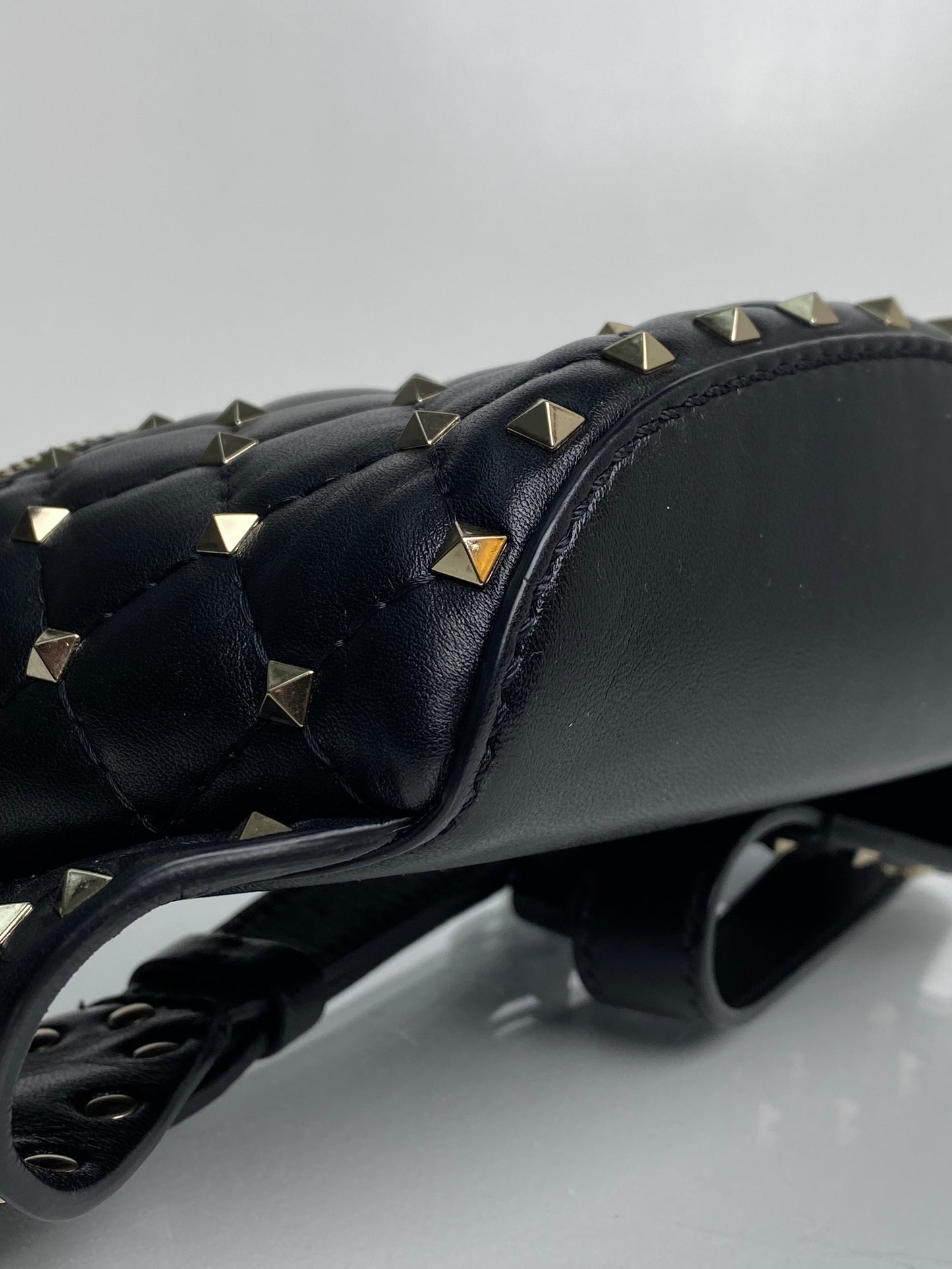 Valentino Black Studded Bum Bag