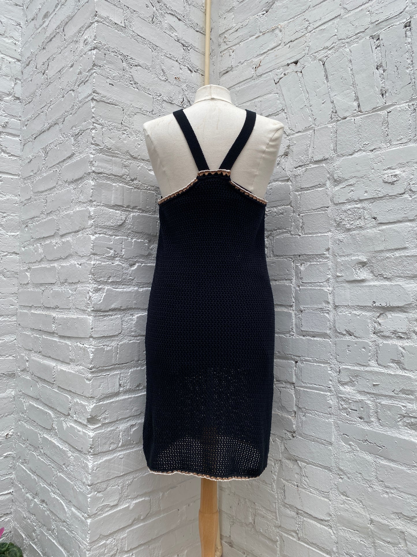 Joie Black Crocheted Dress