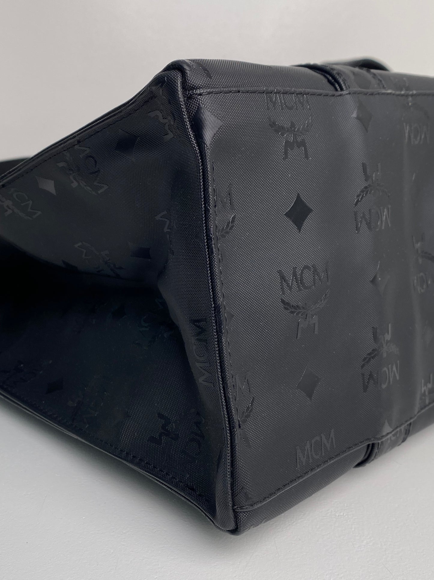 MCM Black Vinly Tote