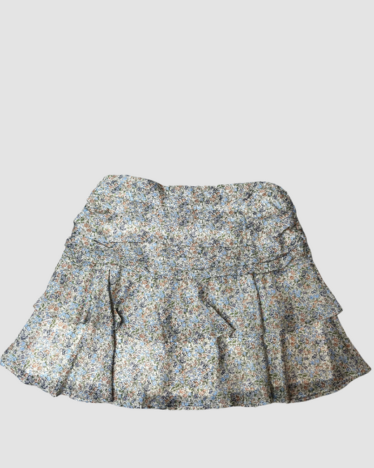 MinkPink Blue Floral Skirt
