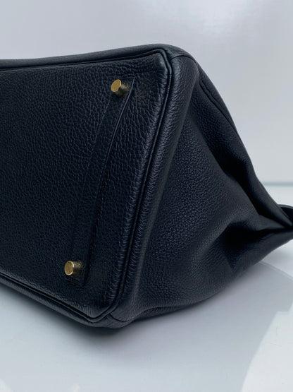 Hermes Birkin 35 Black Togo GHW #Q