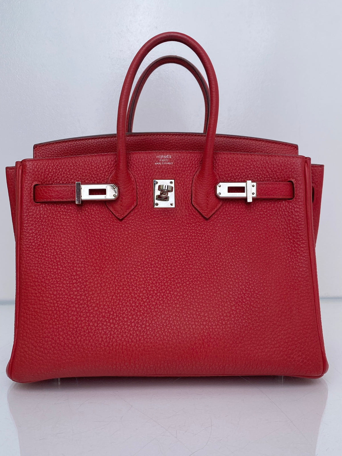 Hermes Birkin 25 Rouge Casaque Togo #C