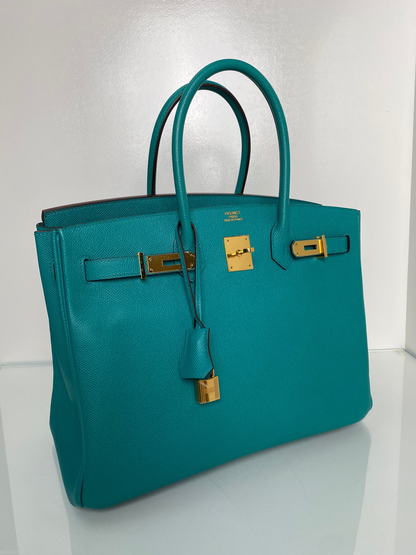 Hermes Birkin 35 Bleu Paon Epsom GHW #R