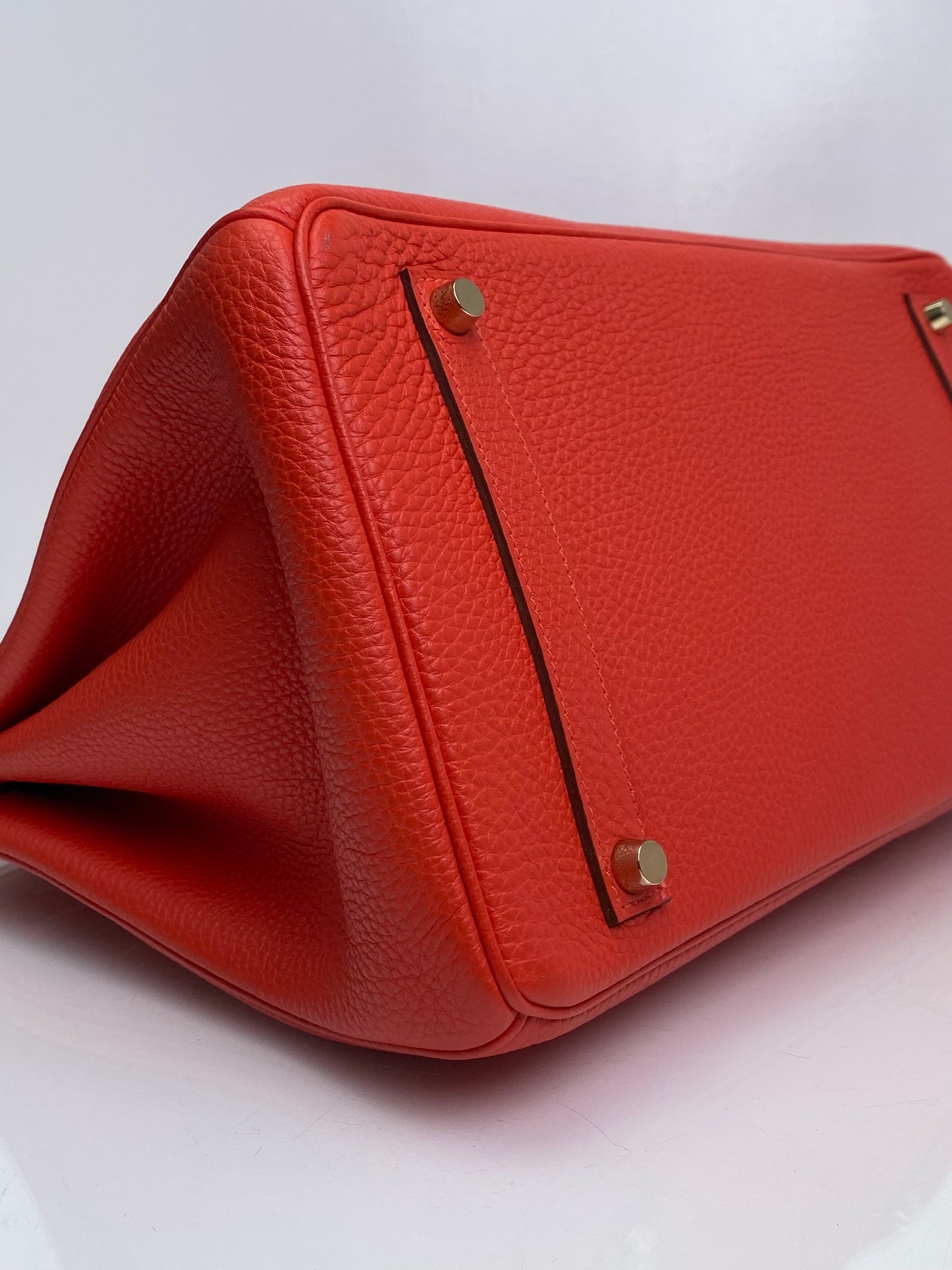 Hermes Birkin 35 Capucine Togo GHW #P