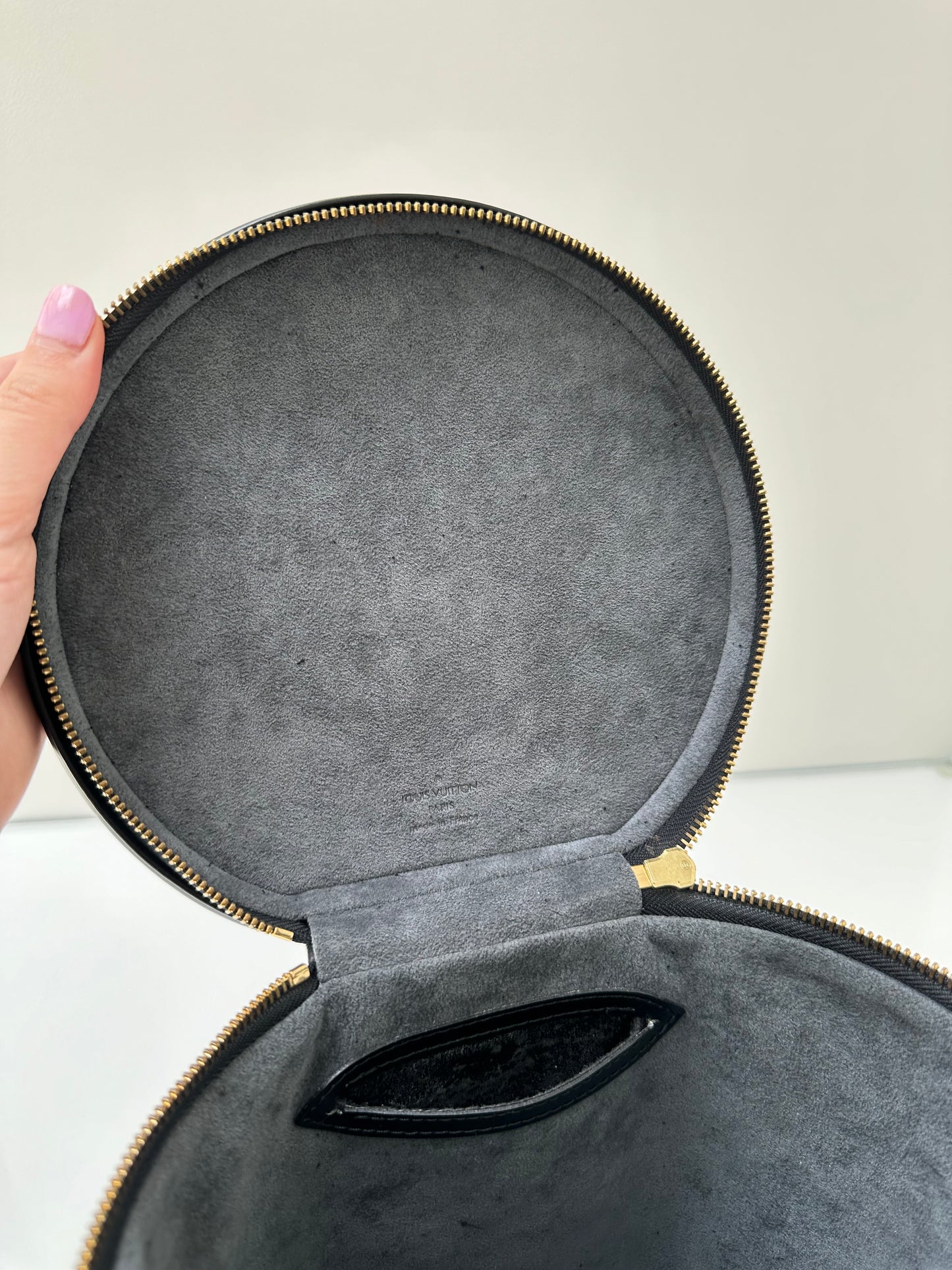 Louis Vuitton Black Epi Vanity Canister