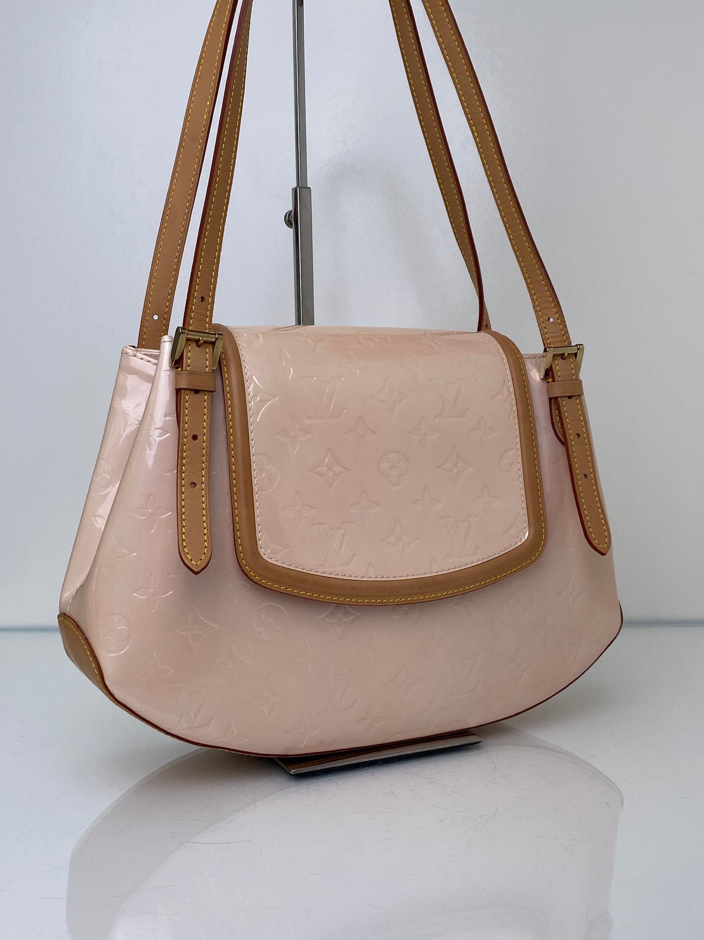 Louis Vuitton Marshmallow Monogram Vernis Biscayne Bay GM Bag