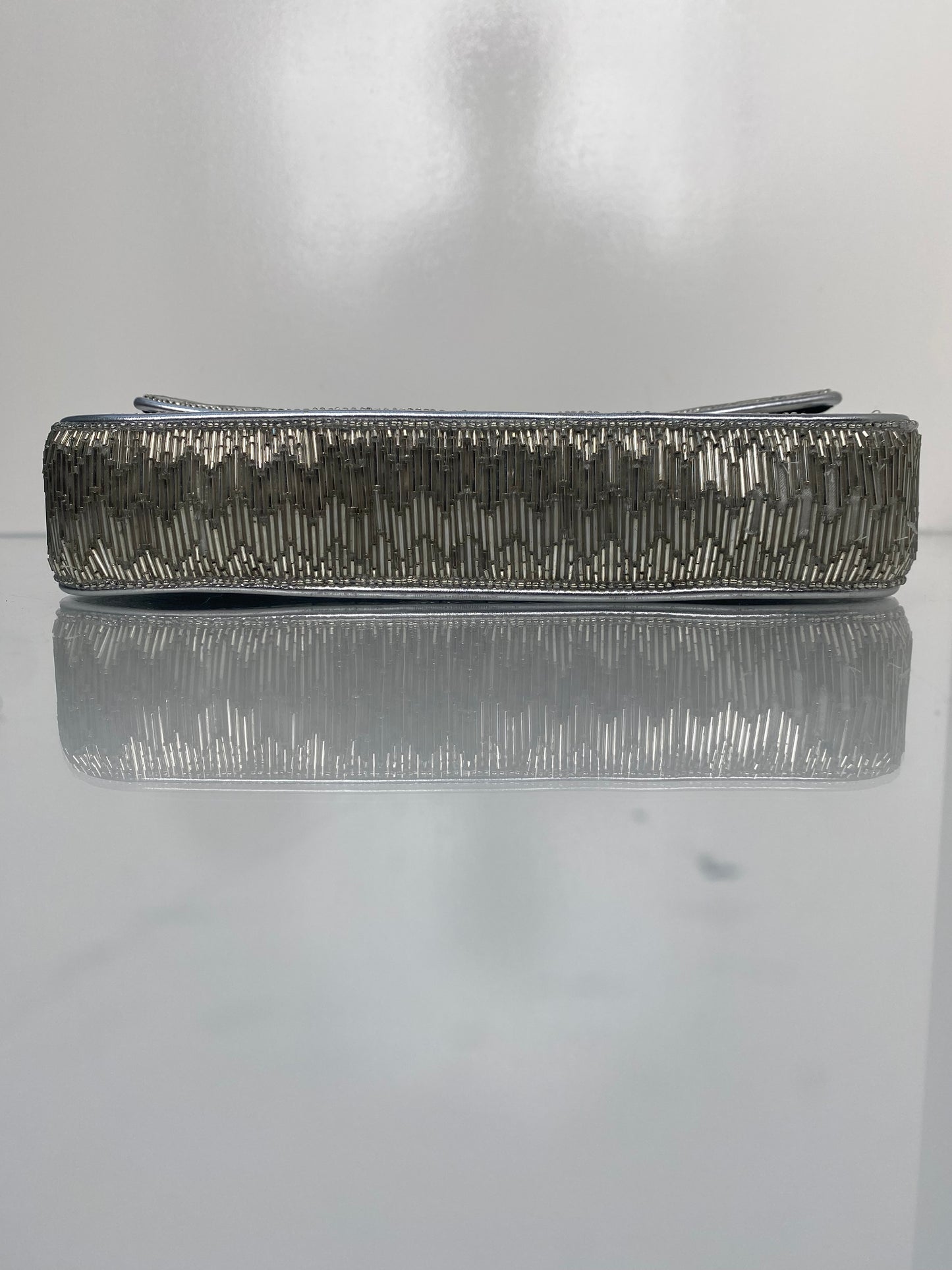 Staud Silver Beaded Tommy Bag