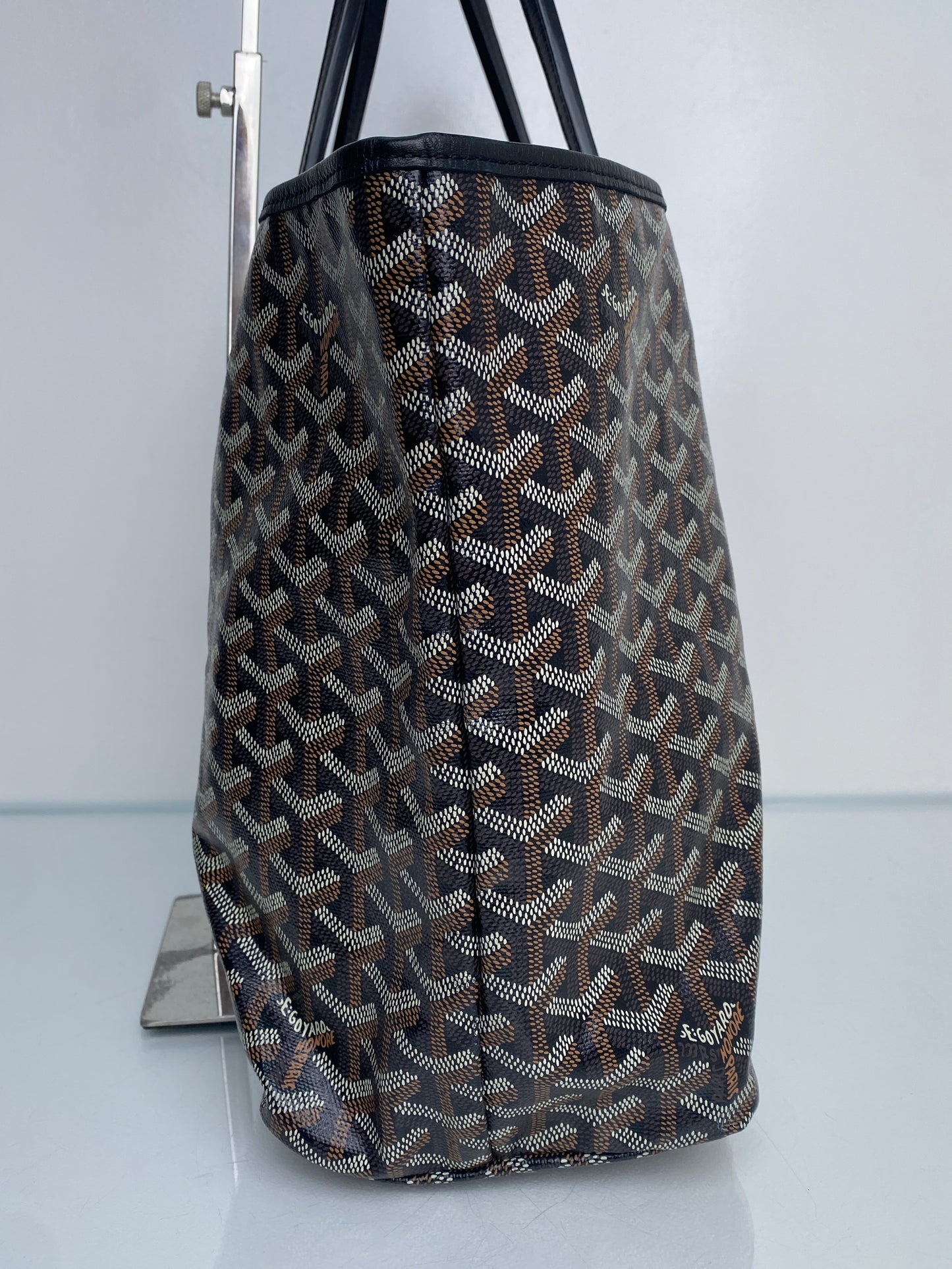 Goyard Black Saint Louis Canvas Tote PM