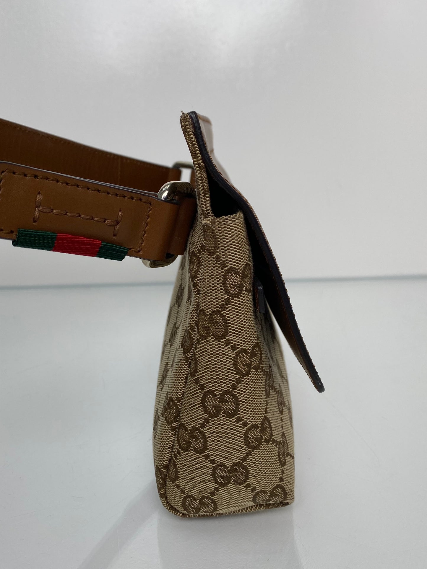 Gucci Brown Canvas Bum Bag