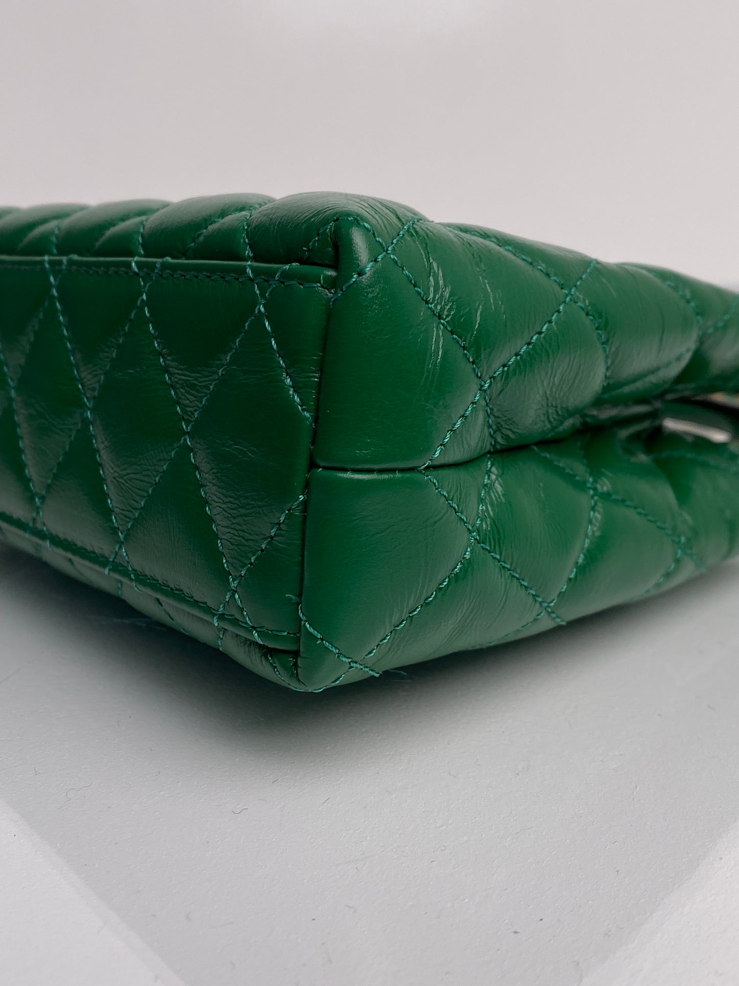 Chanel Smally Kelly Green Lambskin GHW