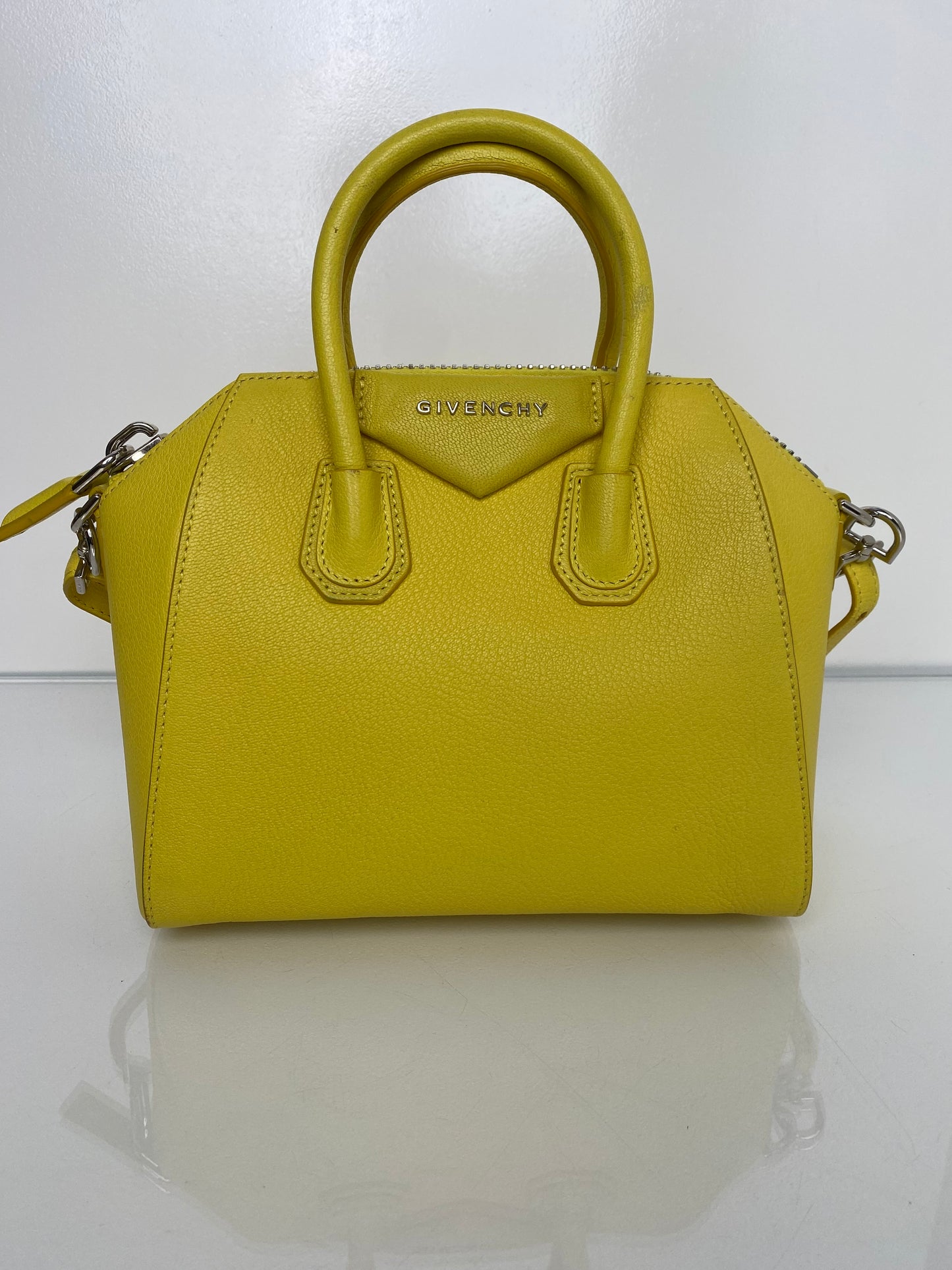 Givenchy Yellow Small Antigona Bag SHW