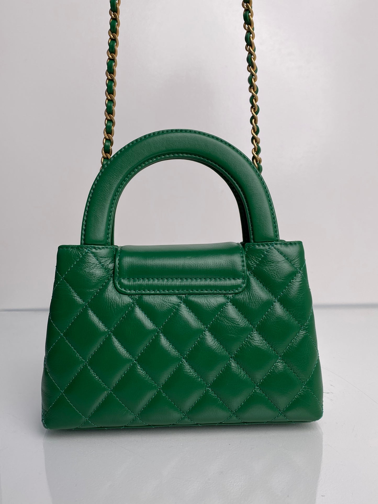 Chanel Smally Kelly Green Lambskin GHW