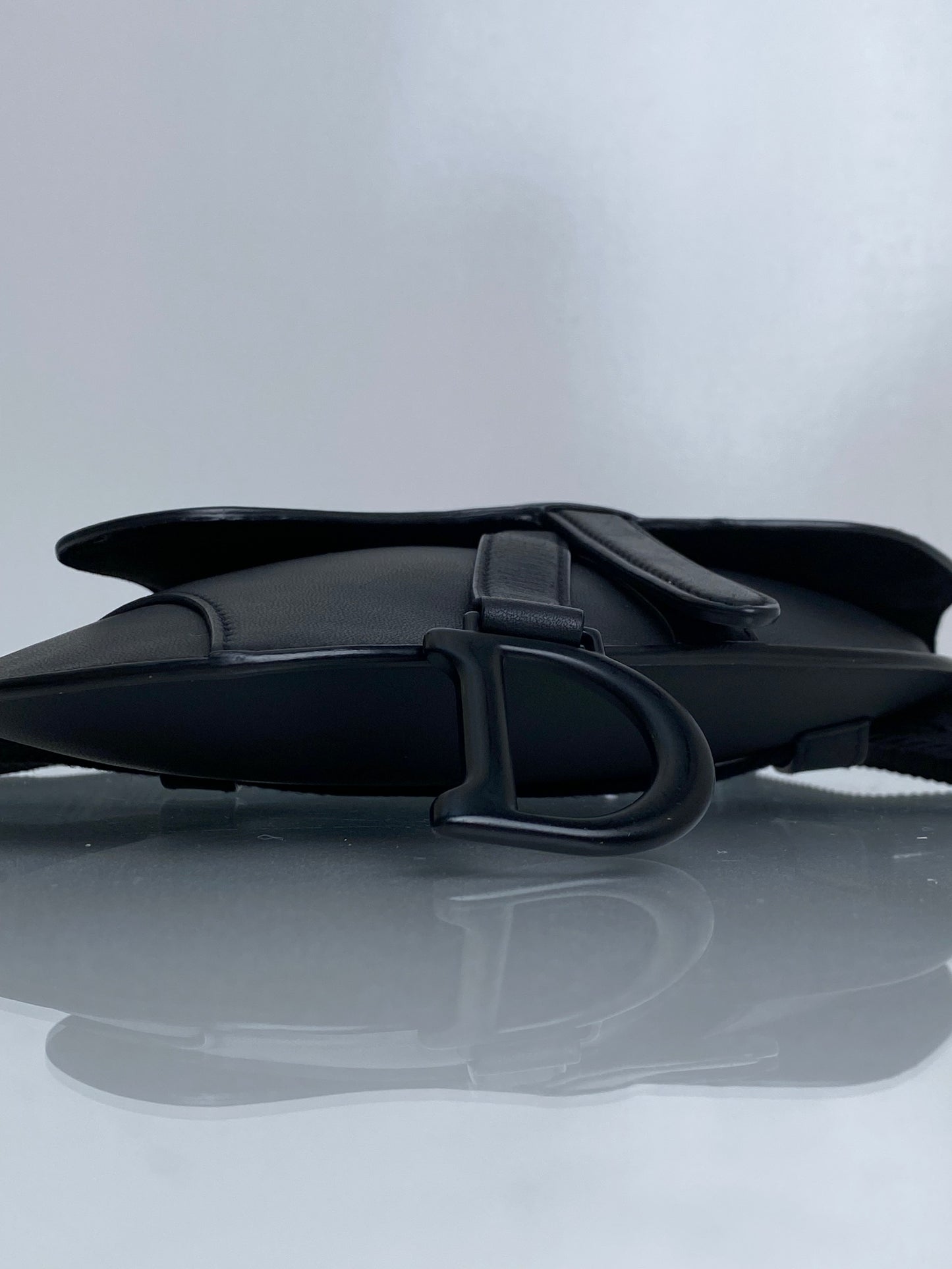 Dior Ultra Matte Black Saddle Mini Bum Bag MBHW