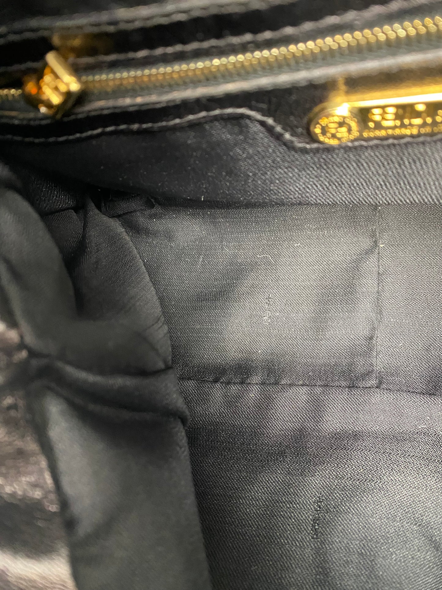 Fendi Black Pony Hair Mama Baguette GHW