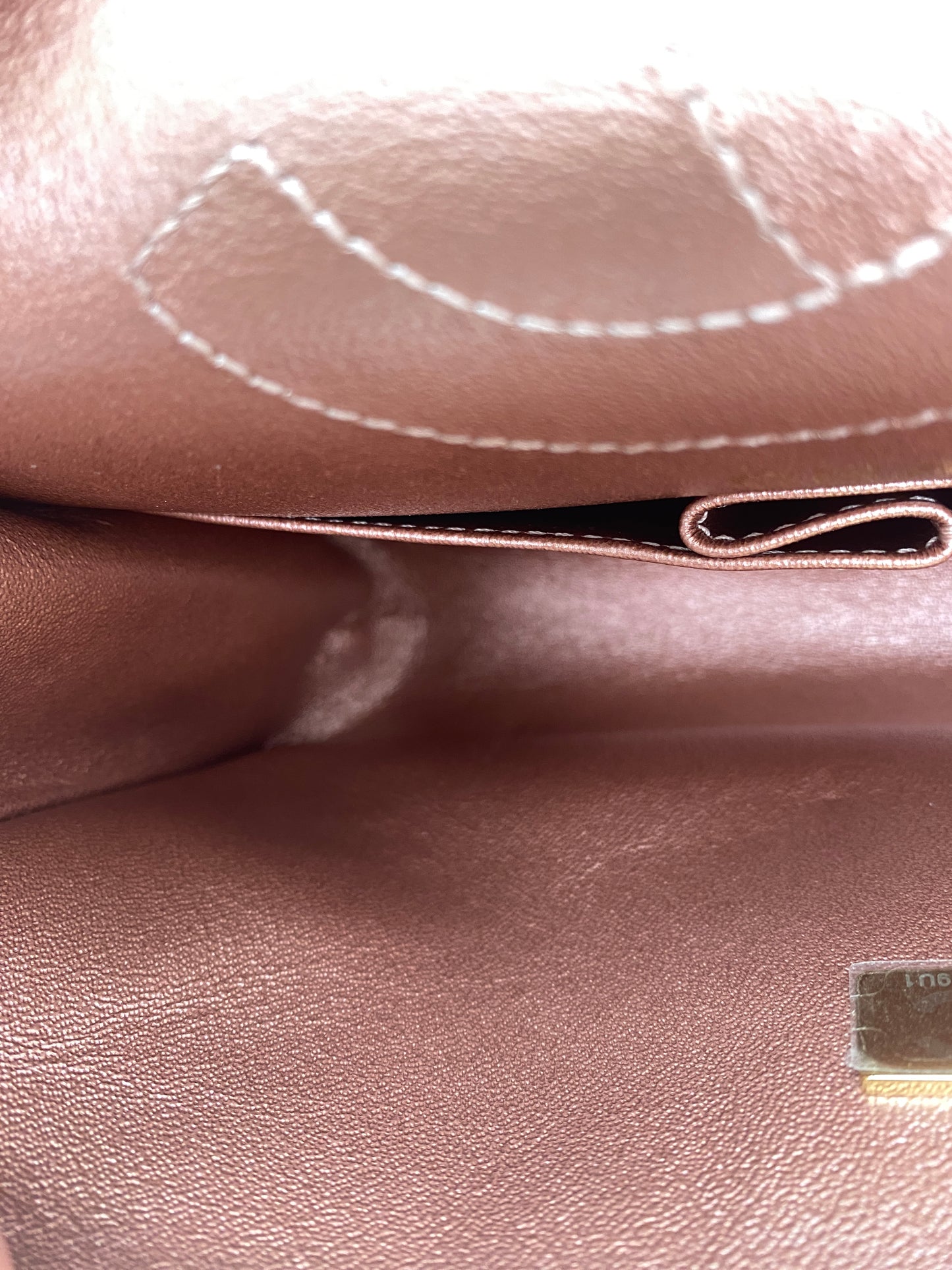 Chanel 225 Medium Double Flap Rose Gold Metallic Bag Reissue RGHW