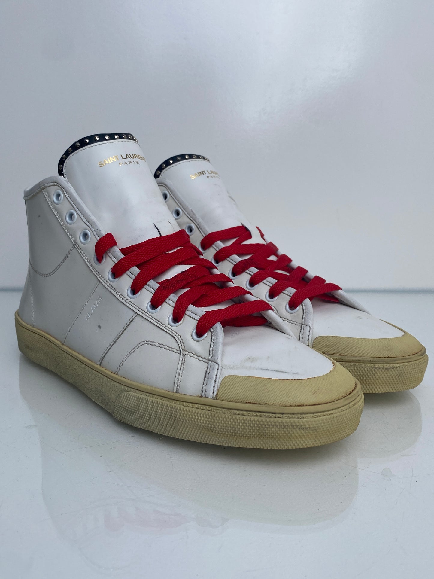 Saint Laurent White Hightops, 43