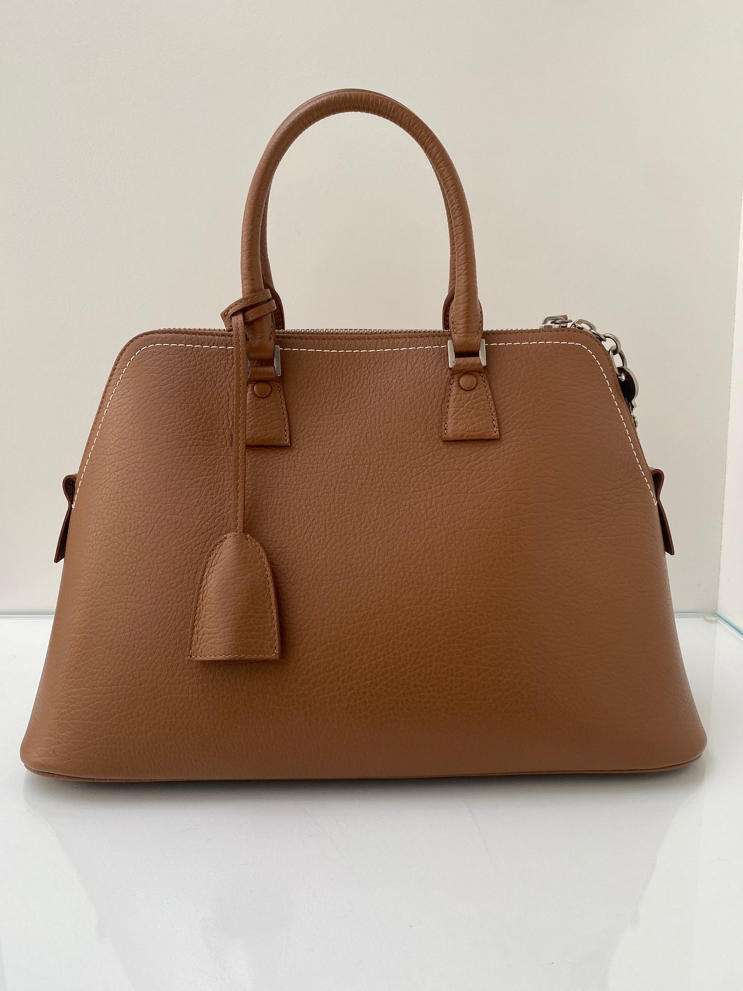 Maison Margiela Brown Zip Top Tote