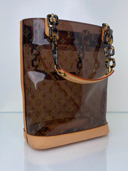Louis Vuitton Monogram Vinyl Cabas Sac Ambre MM Bag GHW