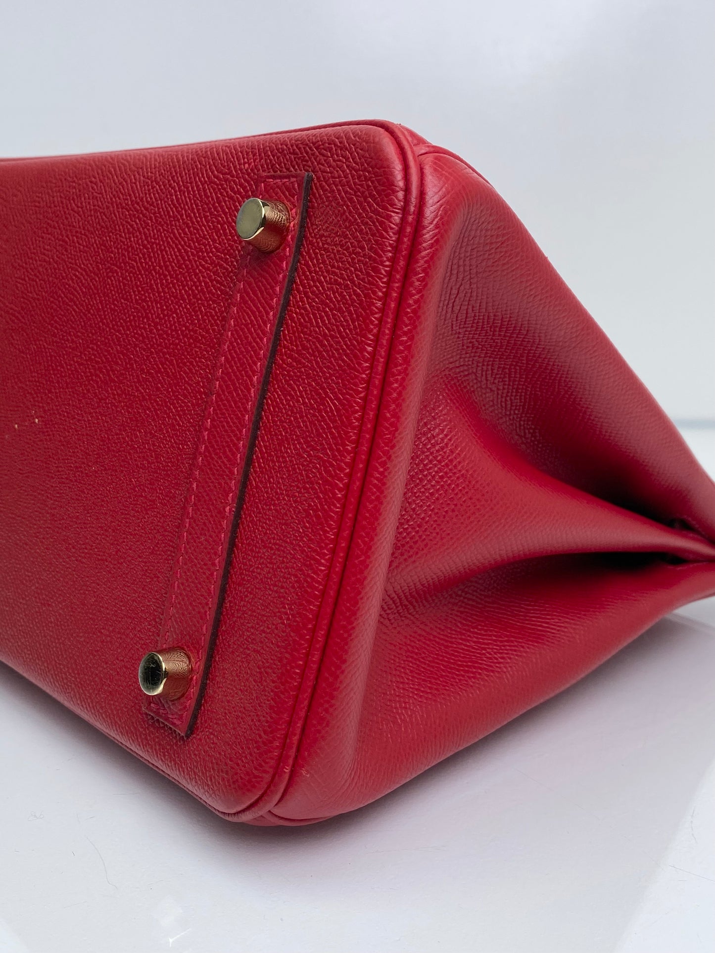 Hermes Birkin 30 Rouge Casaque Epsom GHW #A