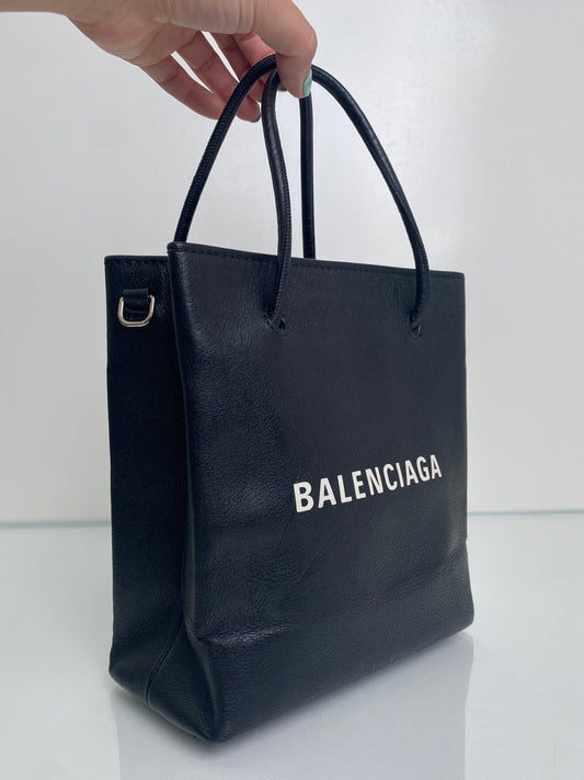 BALENCIAGA Black Shopper Tote SHW