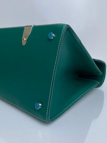 Goyard Green & Tan Saigon GM Tote Bag SHW