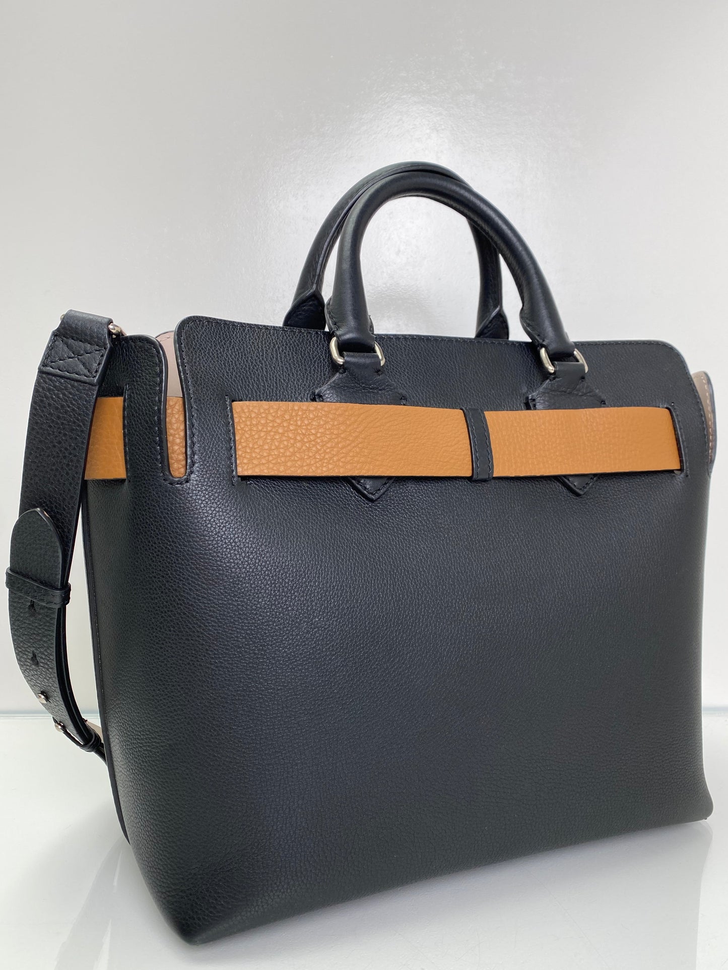 Burberry Black & Brown Marais Belt Bag SHW