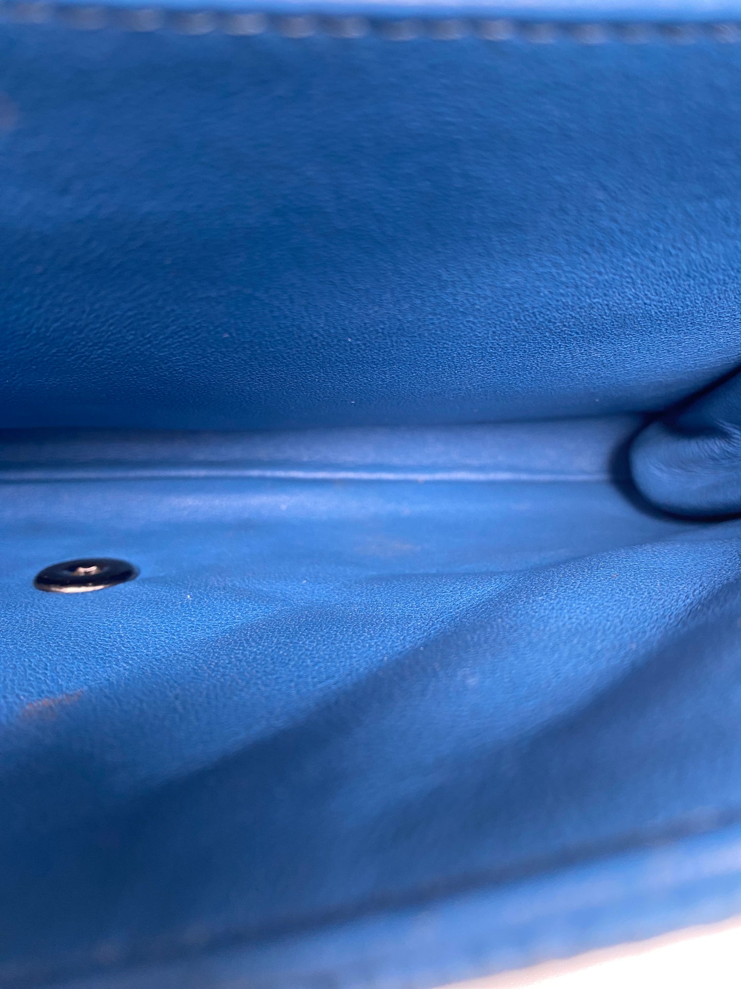 Chanel Blue Caviar Medium Single Flap Shoulder Bag SHW