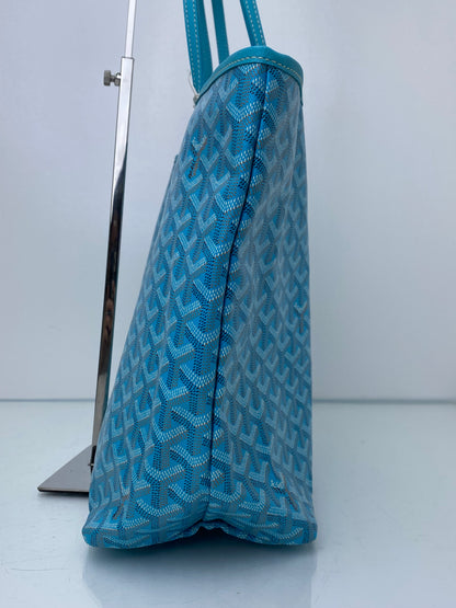 Goyard Turquoise / Pink Butterfly St. Louis PM Tote Bag