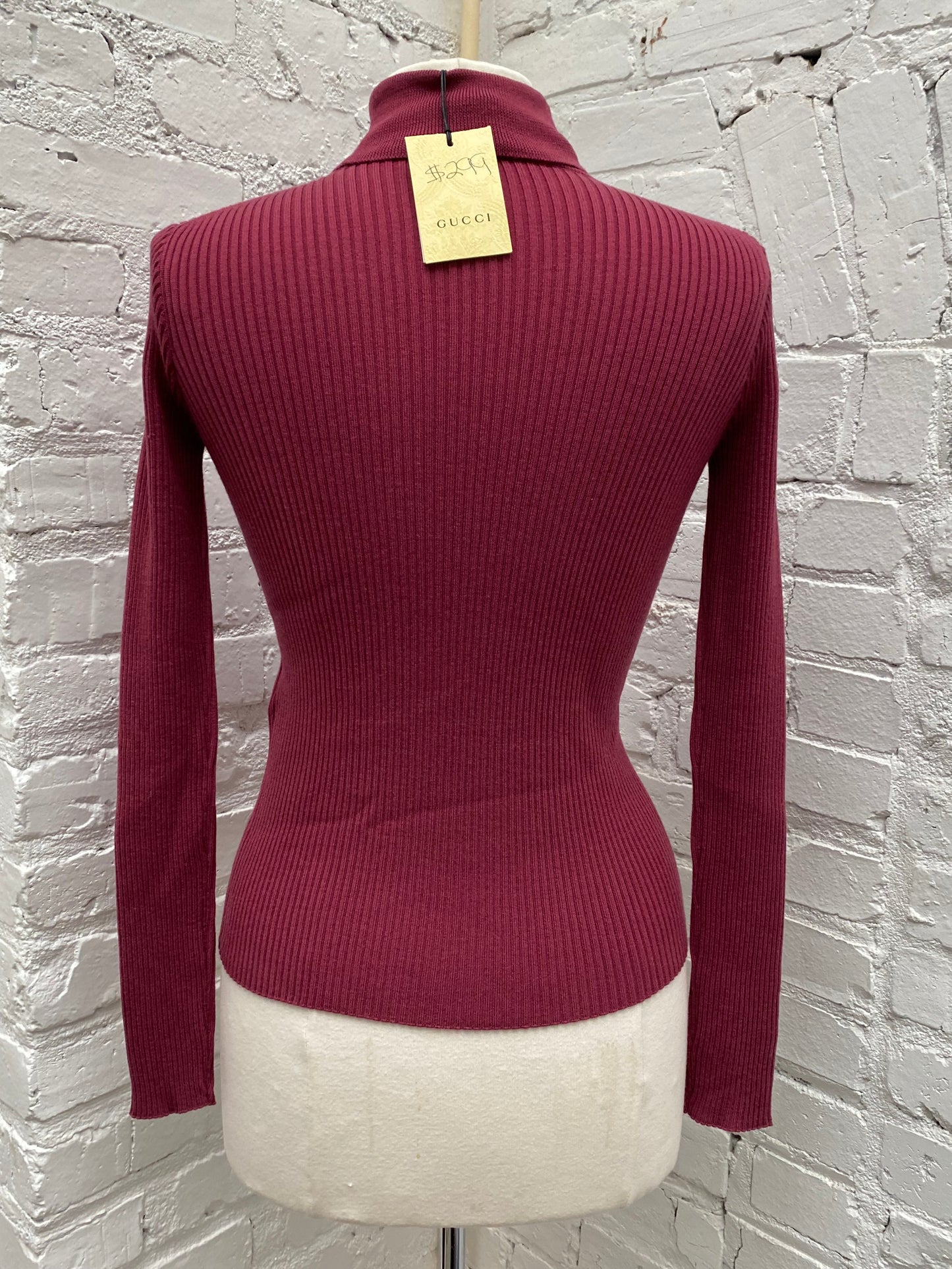 Gucci Kids Magenta Turtleneck, 12Y