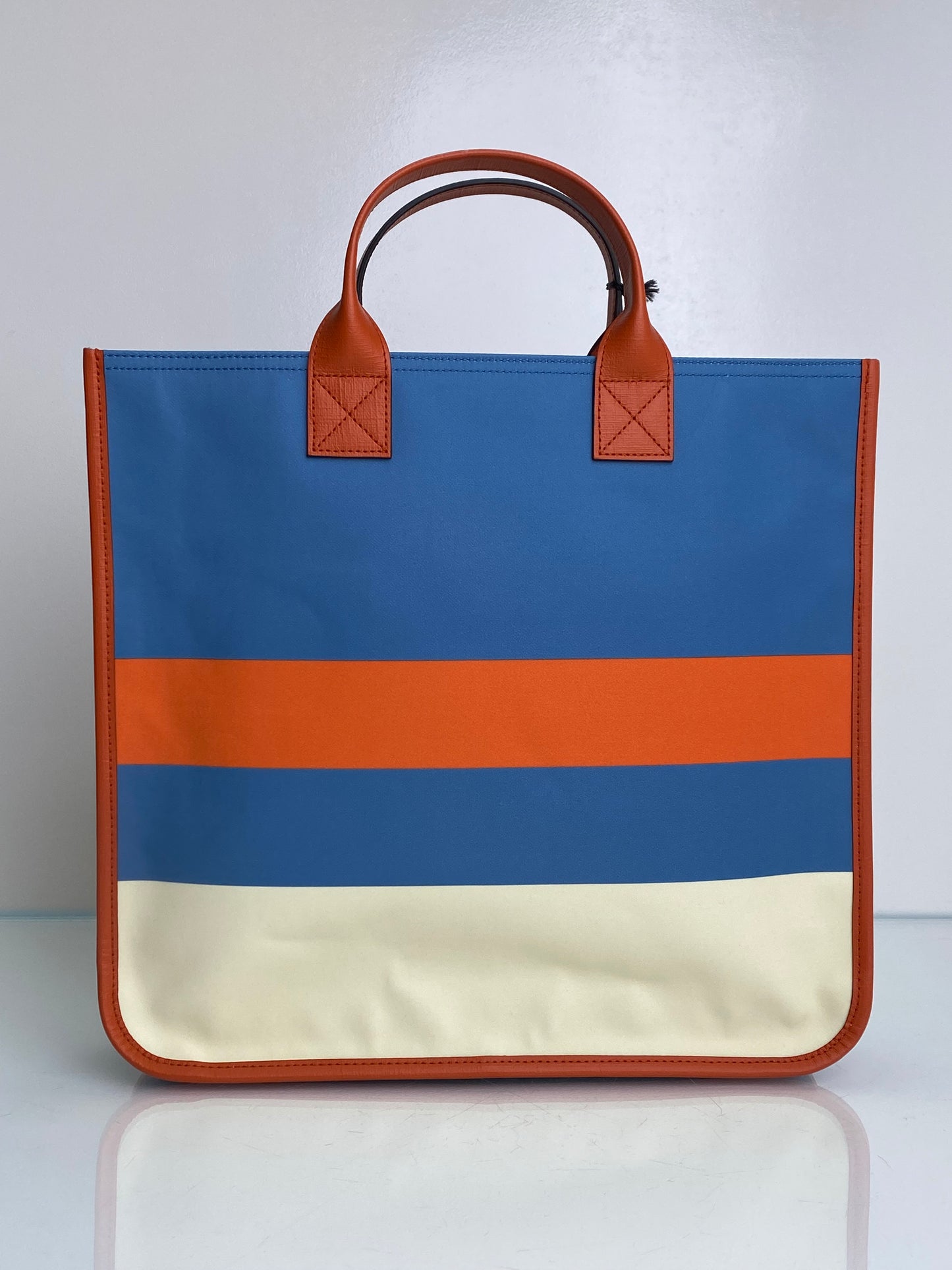 Gucci Blue, Orange, & Cream Tote Bag